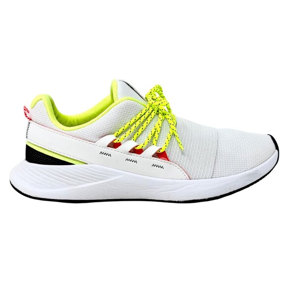Under Armour White and Neon Yellow Sneakers - Picture 5 of 10